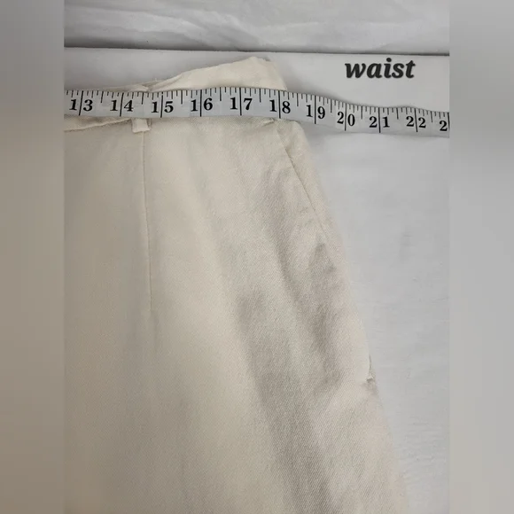 Vintage Pendleton Virgin Wool Lined White Pants Size 16 Hi-Rise Straight Leg - Picture 8 of 16